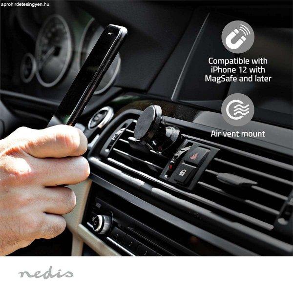 NEDIS Iphone Vezeték nélküli autós töltő és telefon tartó, 7.5 / 10 / 15
W | 1.5 / 1.67 / 2 A 1.00 m  USB Type-C™ Kábelt tartalmaz CCHAQ15W110BK