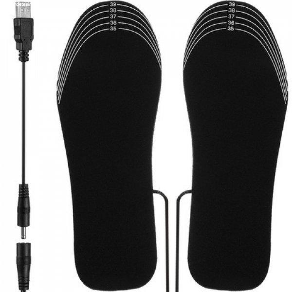 Lábmelegítő, Fűthető talpbetét cipőbe, USB-ről tölthető 35-40-es
méret