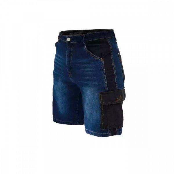 DEDRA Farmer rövidnadrág, méret L, denim 280g/m2