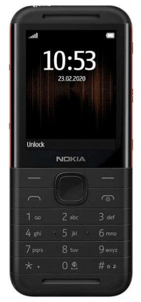 Nokia 5310 Mobiltelefon, fekete-piros