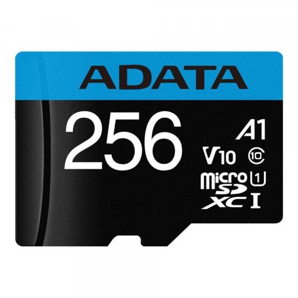Adata AUSDX256GUICL10A1-RA1 memóriakártya MicroSDXC 256GB + Adapter UHS-I CL10
(100/25)