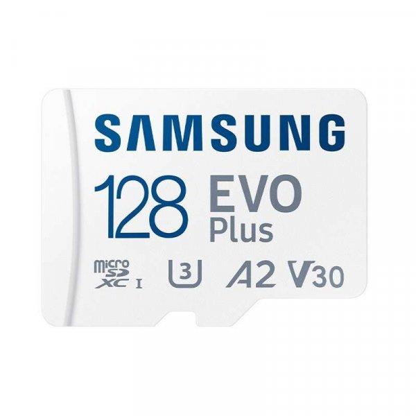 Memóriakártya MicroSDXC Samsung Evo Plus SD Adapterrel, Memória 128GB