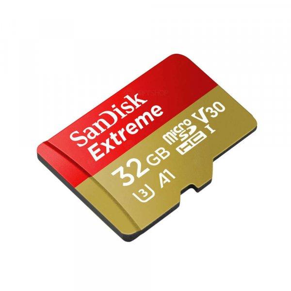 Memóriakártya SanDisk Micro SD SD adapterrel, Memória 32 GB, Class 10,
Standard UHS-I U3