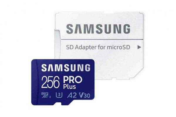 Samsung PRO+ 256GB microSDXC (2021) U3 A2 V30 + adapter