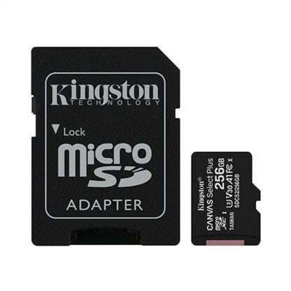 Kingston Canvas Select Plus 256GB microSDXC CL10 memóriakártya + adapter