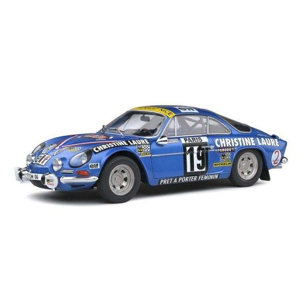 Alpine A110 1600S#19 kék Rally Monte-Carlo 1976 modell autó 1:18