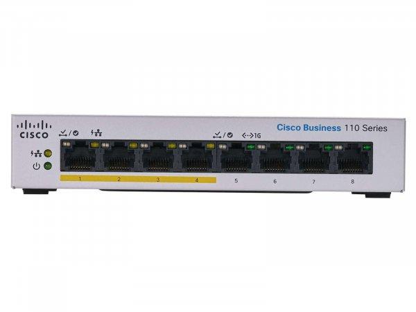 Cisco CBS110-8PP-D Unmanaged L2 Gigabit Ethernet (10/100/1000) PoE Szürke
switch