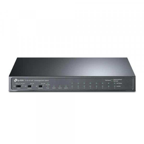 TP-Link TL-SL1311MP Switch 8x100Mbps (8xPOE+) + 2x1000Mbps + 1xGigabit SFP,
TL-SL1311MP