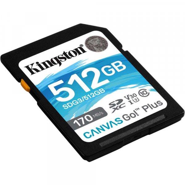Kingston 512GB Canvas Go! Plus SDXC UHS-I CL10 memóriakártya