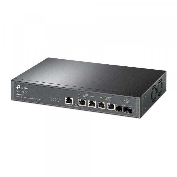 TP-Link TL-SX3206HPP Switch 4x10Gbps(POE++) + 2x10Gbps SFP+ 1xkonzol port,
Menedzselhető Rackes, TL-SX3206HPP