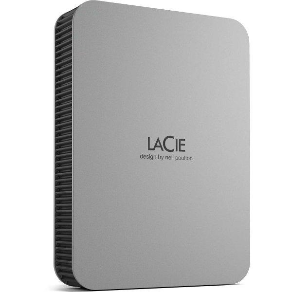 LaCie 4TB Mobile Drive (2022) USB Type-C Külső HDD - Ezüst