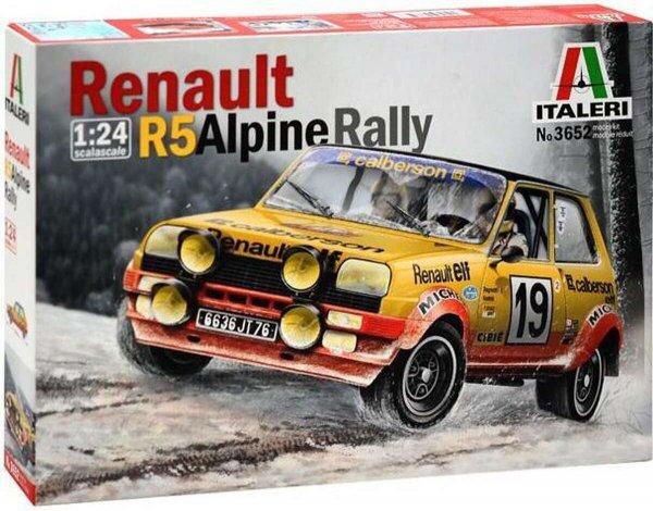 Italeri Renault R5 Alpine rali versenyautó műanyag modell (1:24)