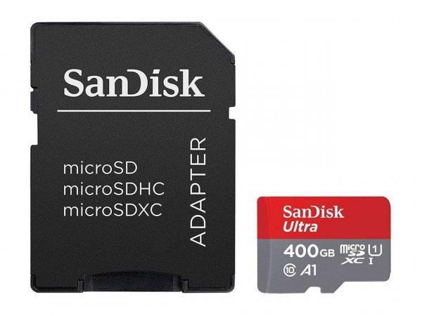 Sandisk 400GB Ultra microSDXC UHS-I CL10 memóriakártya + Adapter