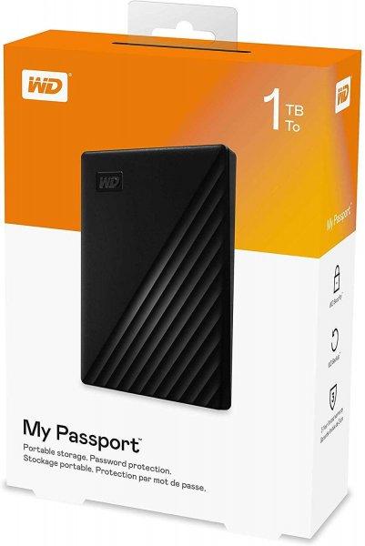 Western Digital 1TB My Passport USB 3.0 Külső HDD - Fekete