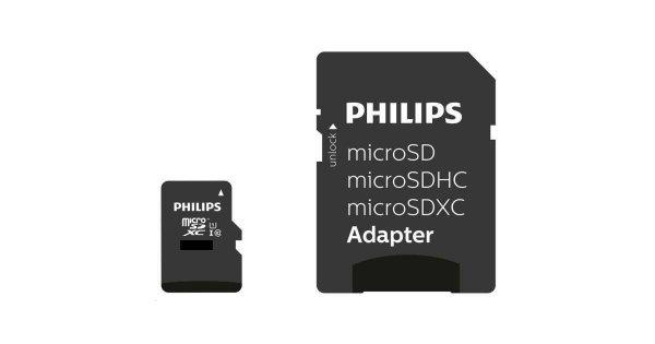 Philips 512GB microSDXC UHS-I CL10 Memóriakártya + Adapter
