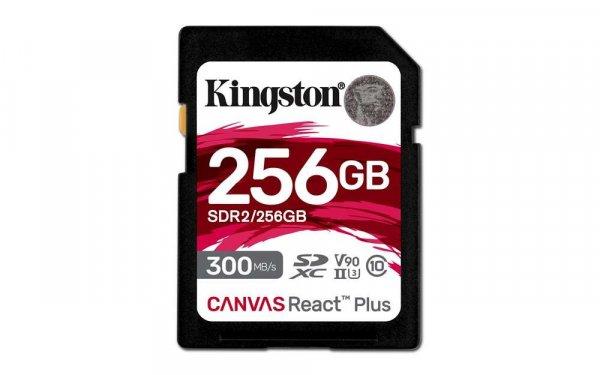 Kingston Canvas React Plus 256GB SDXC UHS-II Memóriakártya