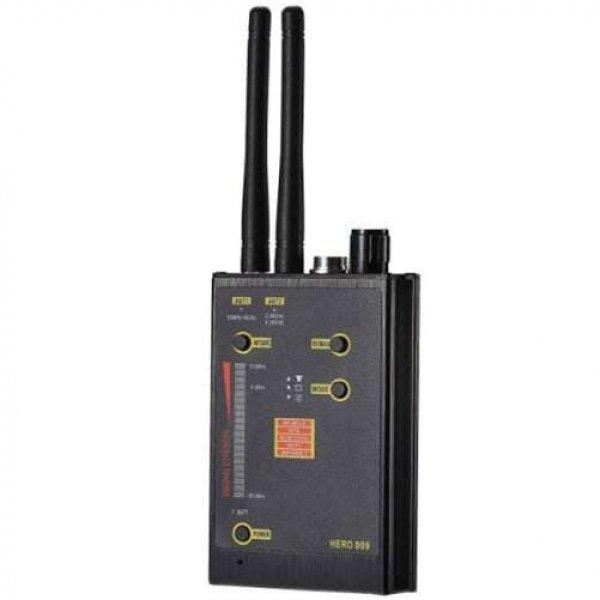 Professzionális GSM 3G/4G LTE, Bluetooth és WiFi mikrofon detektor iUni RF009,
mágneses és elektromágneses hullám detektor