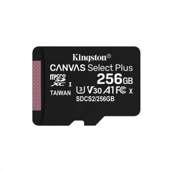 FL Kingston 256GB SD micro Canvas Select Plus (SDXC Class 10 A1) (SDCS2/256GBSP)
memória kártya