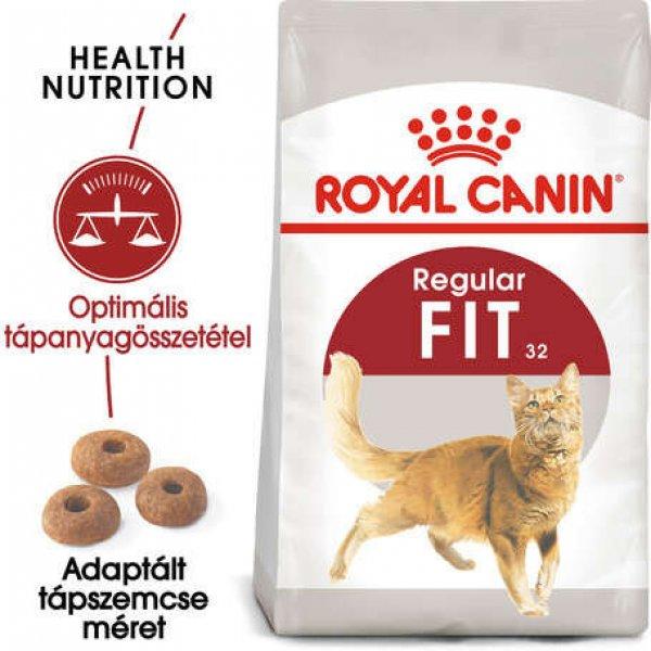Royal Canin Fit - aktív felnőtt macska száraz táp 10 kg