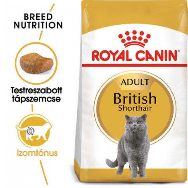 Royal Canin British Shorthair Adult - Brit rövidszőrű felnőtt macska száraz
táp 4 kg