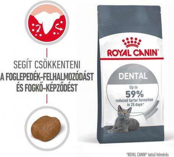 Royal Canin Dental Care - Száraz táp felnőtt macskák részére a
fogkőképződés csökkentéséért 8 kg