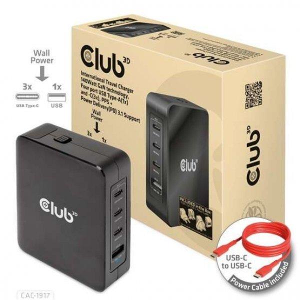 Club3D USB-C Power Adapter 140W -  Hálózati töltő