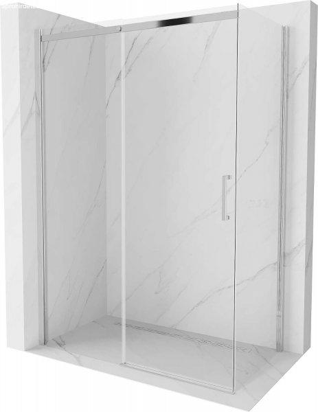 Mexen Omega Zuhanykabin Toló ajtóval    130 x 70 cm,  átlátszó üveg, króm
- 825-130-070-01-0 Toló ajtós