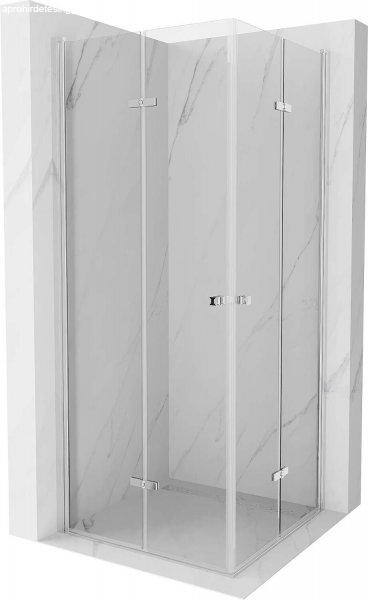 Mexen Lima Duo  Zuhanykabin Csukló ajtóval   70 x 70 cm,  átlátszó üveg,
króm - 856-070-070-02-0 DUO zuhanykabin