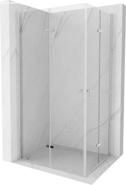 Mexen Lima Duo  Zuhanykabin Csukló ajtóval   80 x 70 cm,  átlátszó üveg,
króm - 856-080-070-02-0 DUO zuhanykabin