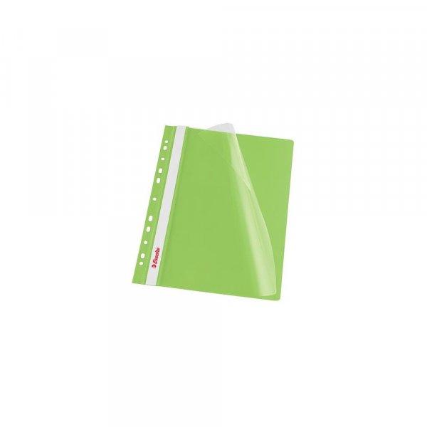 Gyorsfűző lefűzhető A4, PP 10 db/csomag, Esselte Vivida zöld