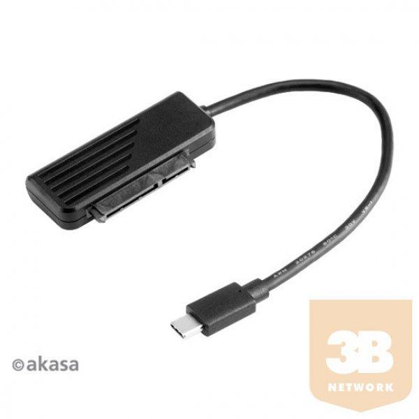 ADA Akasa USB3.1 Type-C kábel 2,5" SATA SSD ÉS HDD adapter - 20cm -
AK-AU3-06BK