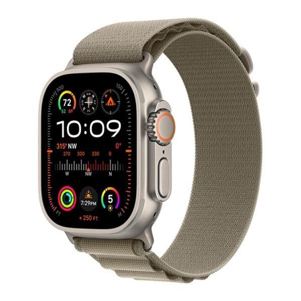 Apple Watch Ultra 2 GPS + Cellular, 49mm Titanium Case Olive Alpine Loop-pal -
Kicsi