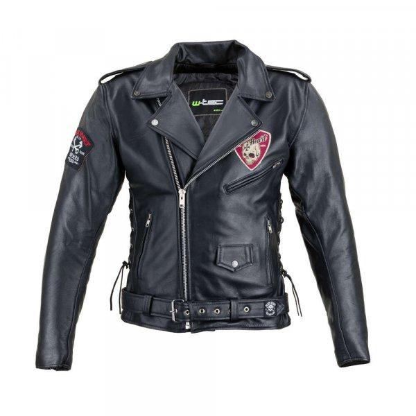 Bőr motoros kabát W-TEC Black Heart Perfectis fekete XL