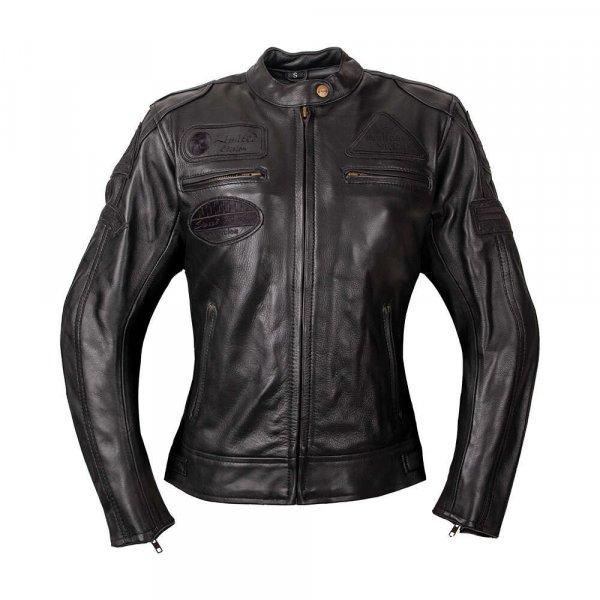 Női bőr motoros kabát W-TEC Urban Noir Lady fekete XL