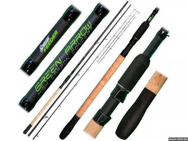 Sensas Green Arrow Medium Feeder Bot 330cm 40-80g 3+3Részes