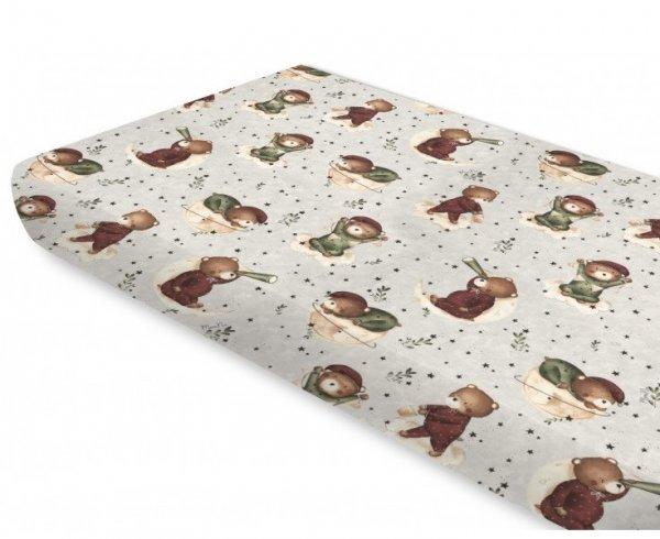 Baby Shop 60*120 cm pamut,gumis lepedő - Maci a holdon 