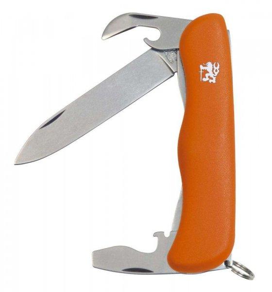 Mikov Praktik multifunkciós kés, 5 funkció, narancs színű
