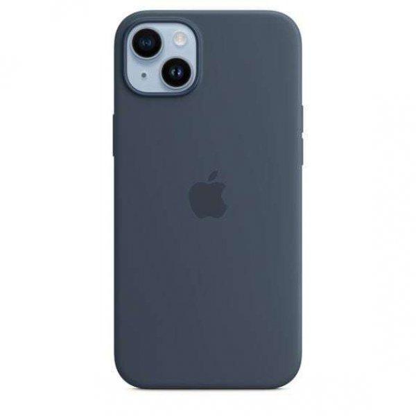 Apple MagSafe-rögzítésű iPhone 14 Plus szilikontok viharkék (MPT53ZM/A)