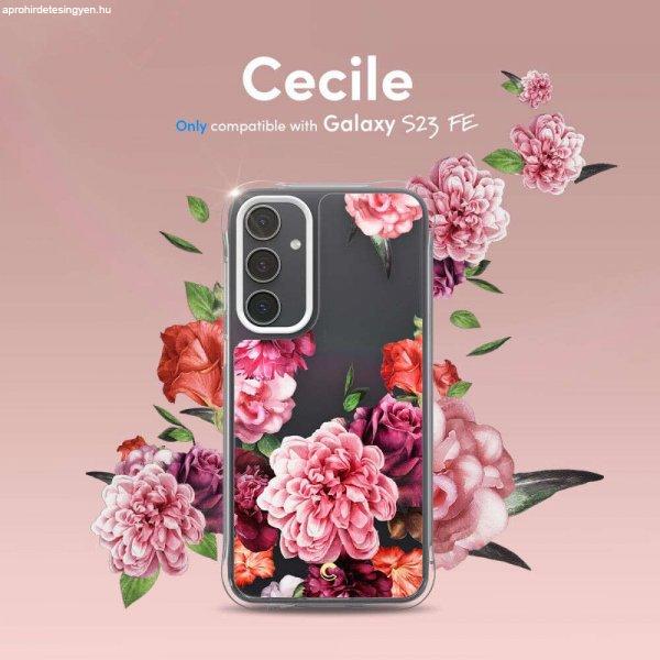 Spigen Cyrill Cecile Galaxy S23 Fe Rose Virágos - telefontok
