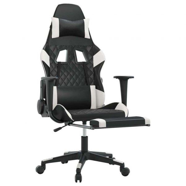 vidaXL masszázs funkciós Gamer szék #fekete-fehér