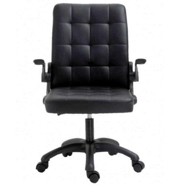Irodai szék, Quasar &Co.®, ergonomikus, szivacsos ülés és háttámla,
összecsukható fogantyúk, állítható magasság, öko-bőr, fekete