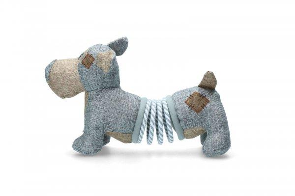 COUNTRY-DOG Foxi Kutya széthúzható rugóval kutyajáték plüss