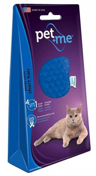 Pet and Me Cat rövid hajkefe kék, macska ápolás, fésű