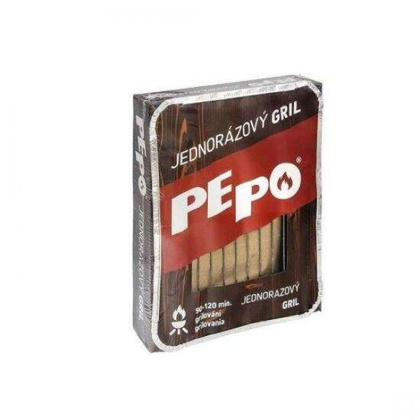 STREND PRO Pepo egyszer használatos grill, tálcával, faszénnel