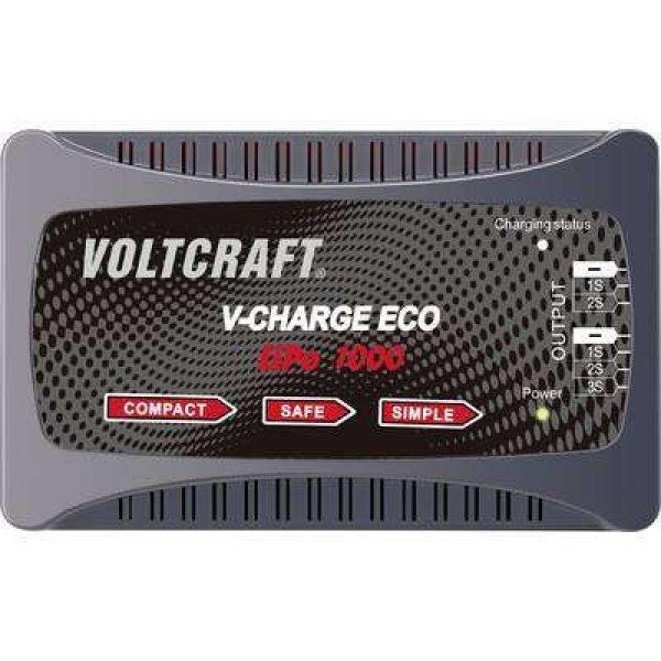 Modell akkutöltő 230 V 1 A LiPolimer, Voltcraft V-Charge Eco LiPo 1000