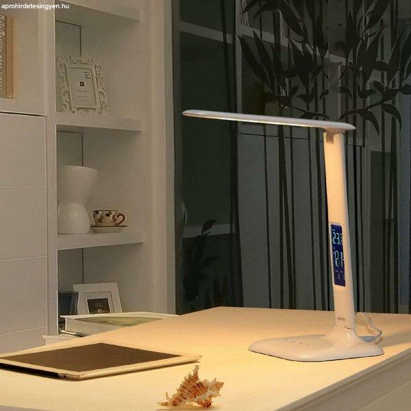 Home by Somogyi la51, Home LED-es asztali lámpa órával LA 51, 5w 400lm,
hőmérő,naptár, ébresztőóra,