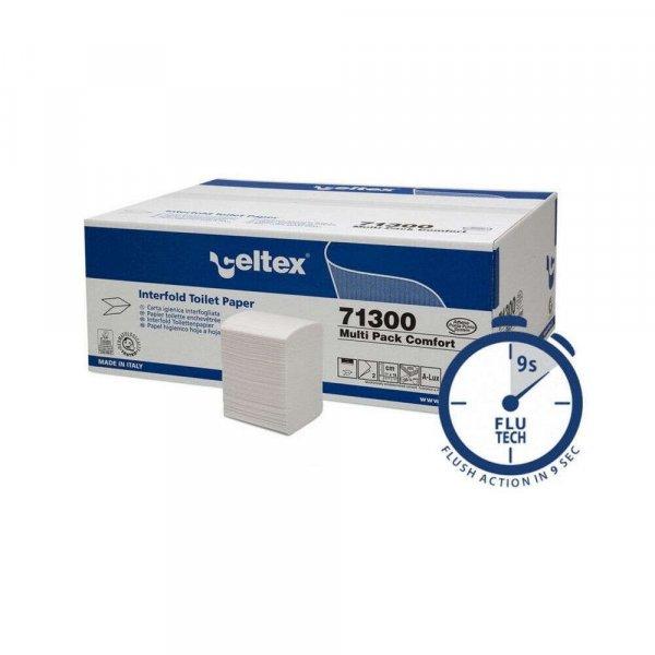 Celtex Multi Pack hajtogatott toalettpapír cellulóz 2 réteg, 11x18cm, 36x250
lap