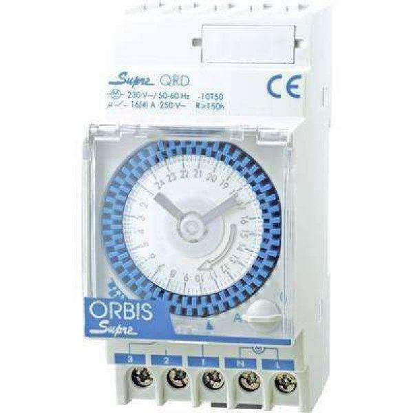 ORBIS Zeitschalttechnik SUPRA QRS 230V Kalapsínes időkapcsoló óra Analóg
230 V/AC