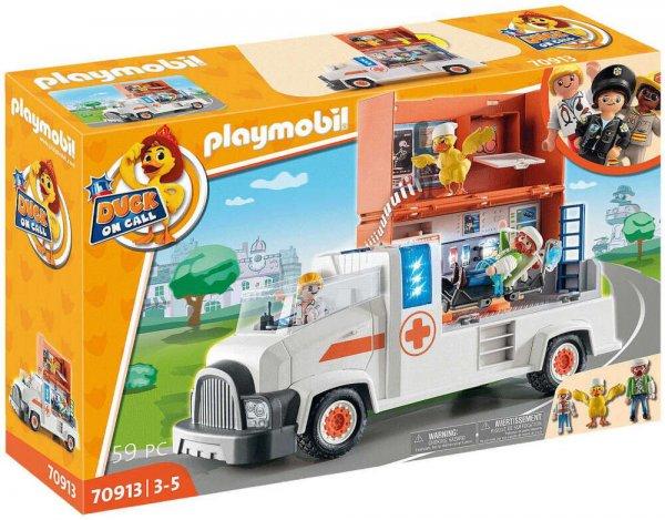 Playmobil 70913 Duck On Call - Mentőautó kórházzal, fénnyel és hanggal