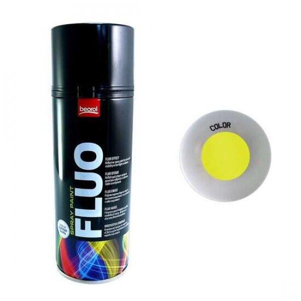 Fluoszerszkáló akril festék spray – Sarga 400ml